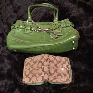 Coach purse and wallet